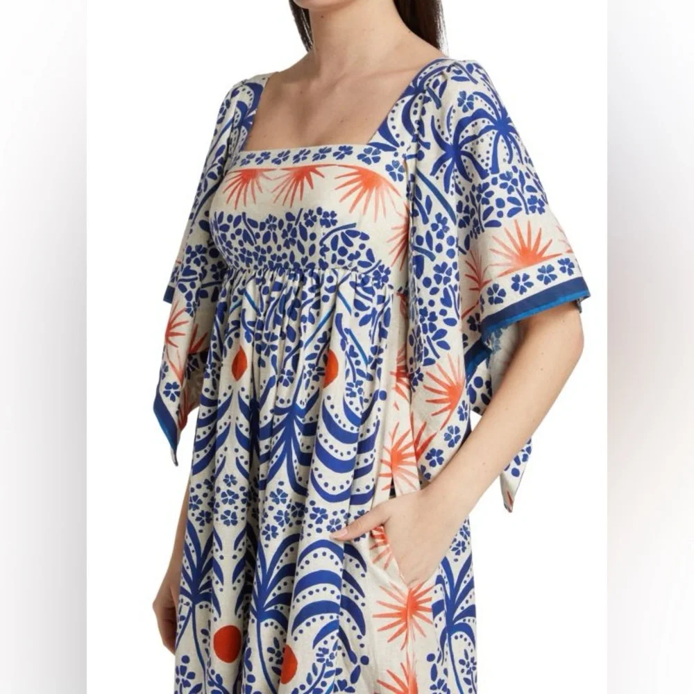 Farm Rio Squareneck Midi Dress - Picture 4 of 6